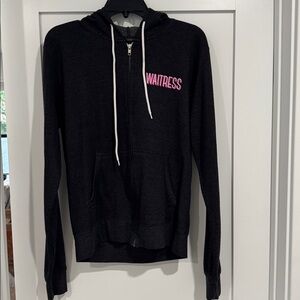 Waitress Broadway Hoodie Zip Up Size Medium